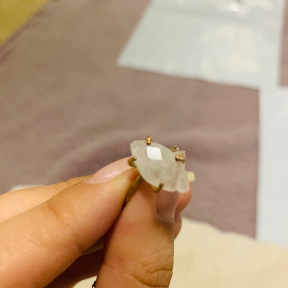 14k MINTJEWELRY AAA MOONSTONE LUNA DAINTY RING - Picture 8 of 8